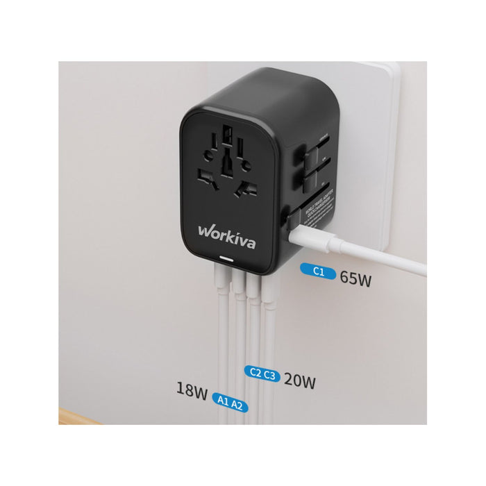 ORBIT Fast-Charge Universal Travel Adaptor (65W)